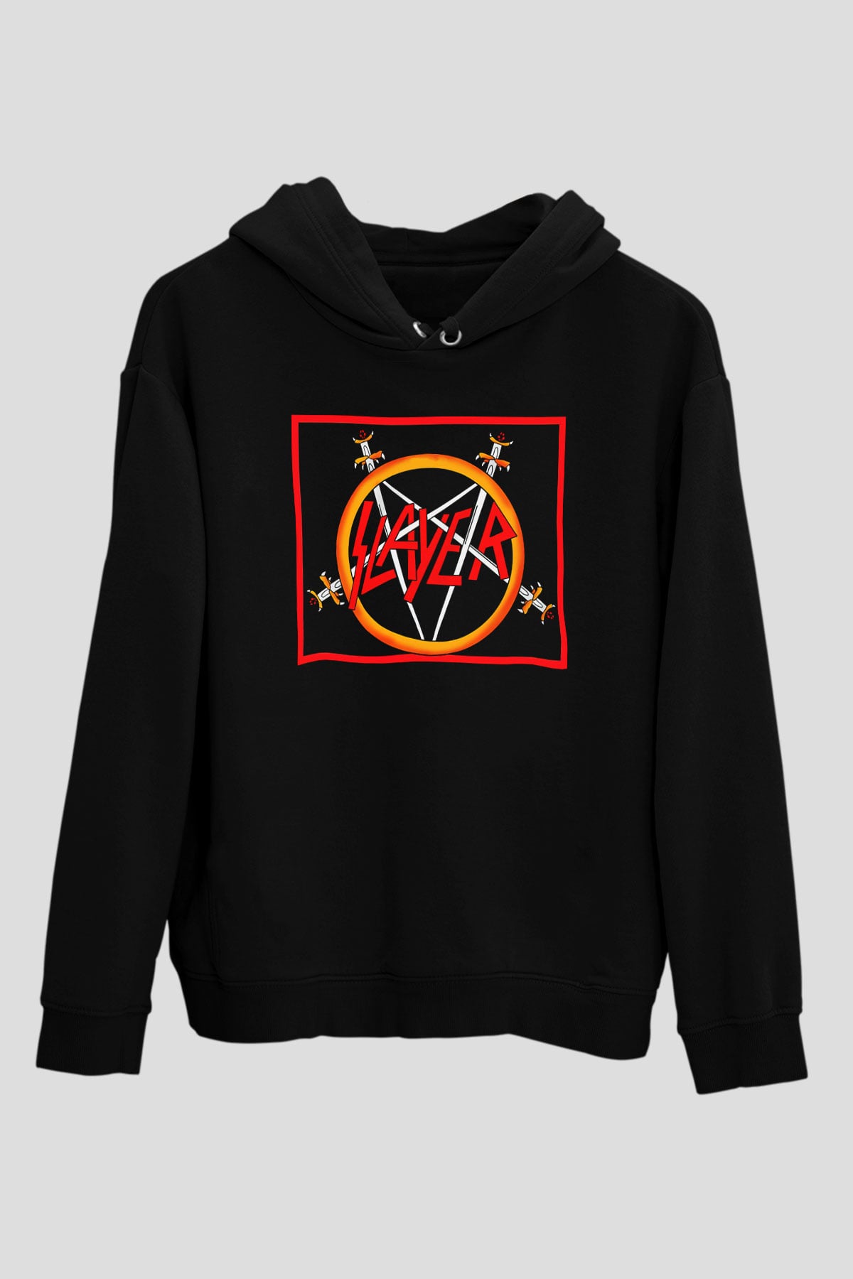 Slayer Siyah Unisex Kapşonlu Sweatshirt