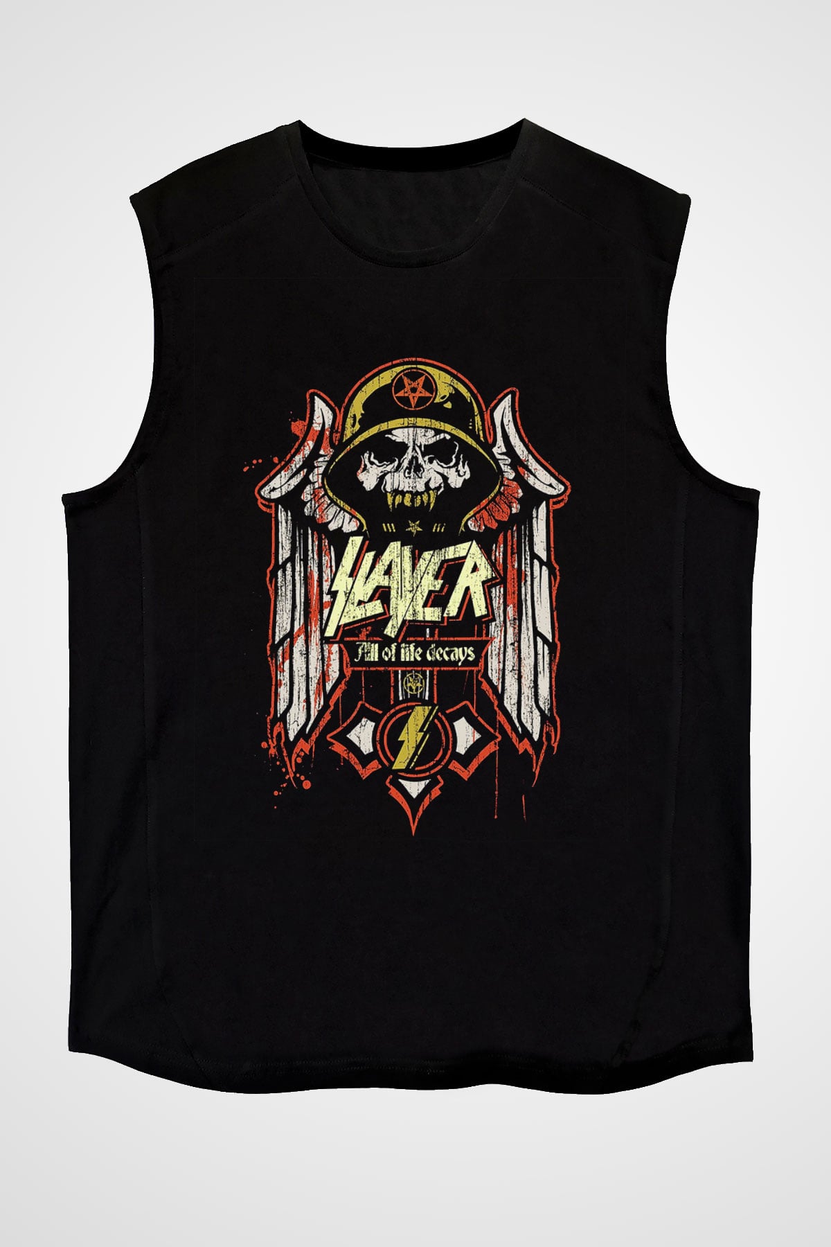 Slayer Siyah Unisex Kolsuz Tişört