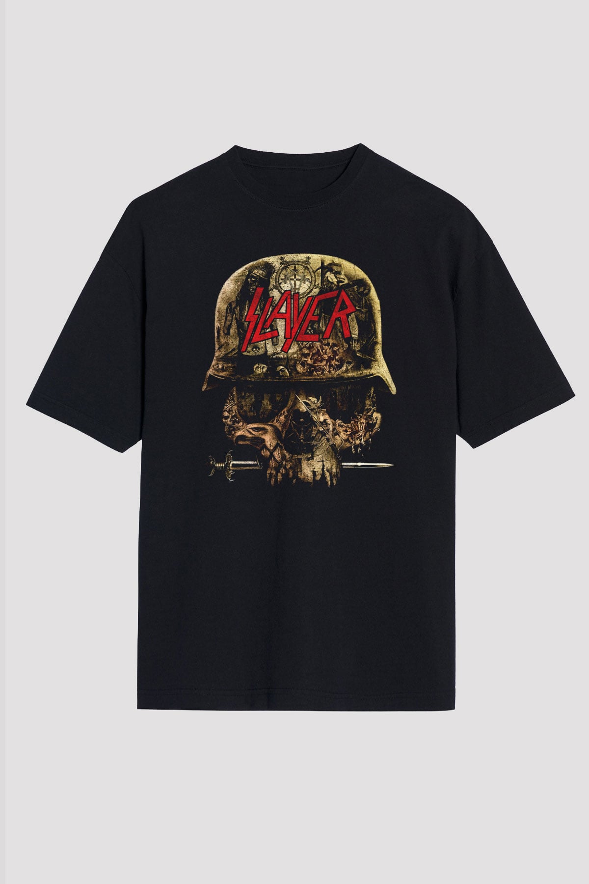 Slayer Siyah Unisex Oversize Tişört T-Shirt