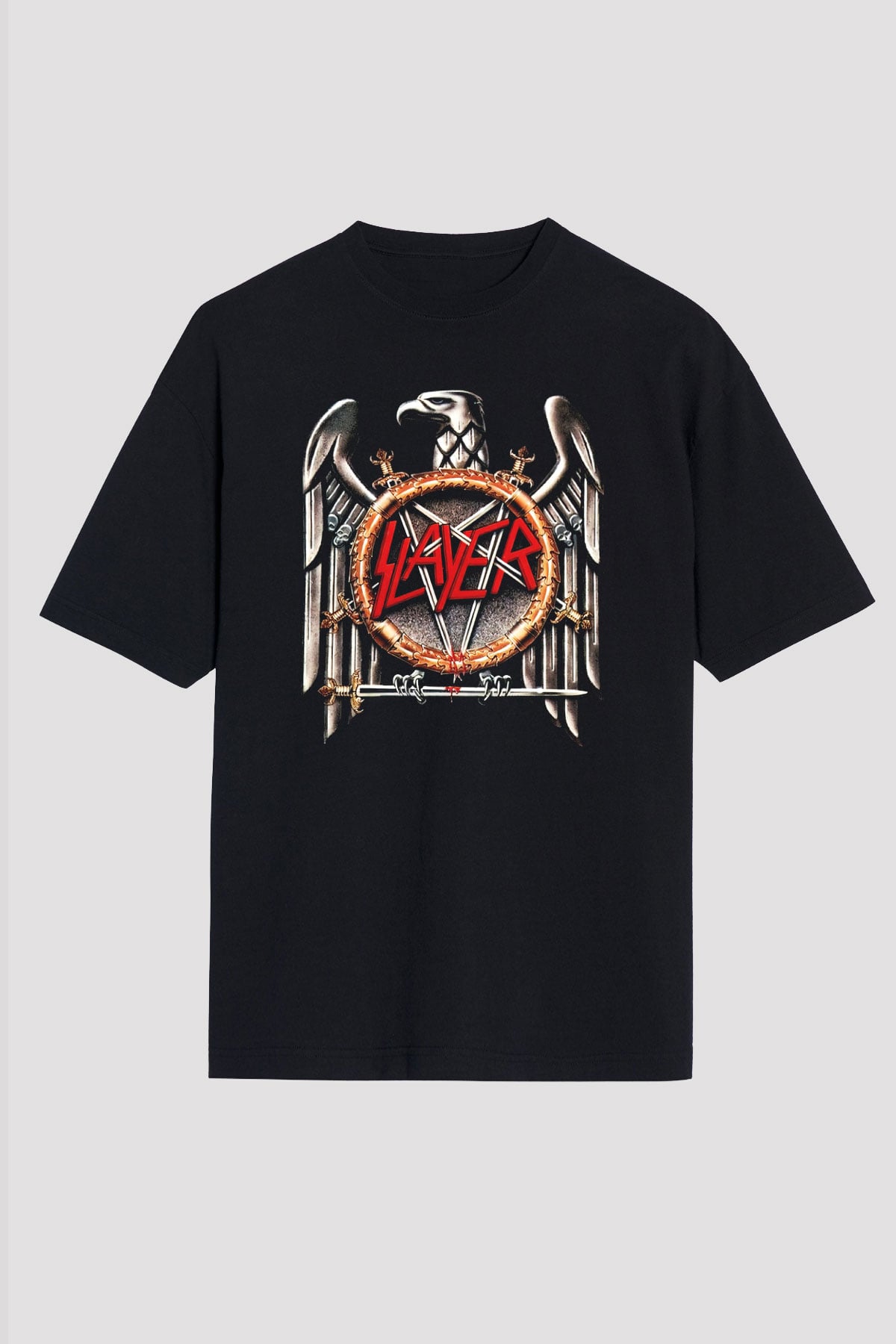 Slayer Siyah Unisex Oversize Tişört T-Shirt
