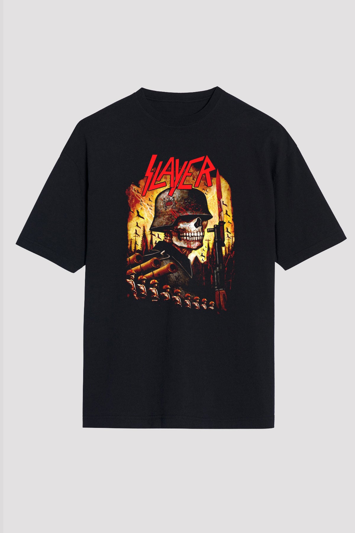 Slayer Siyah Unisex Oversize Tişört T-Shirt