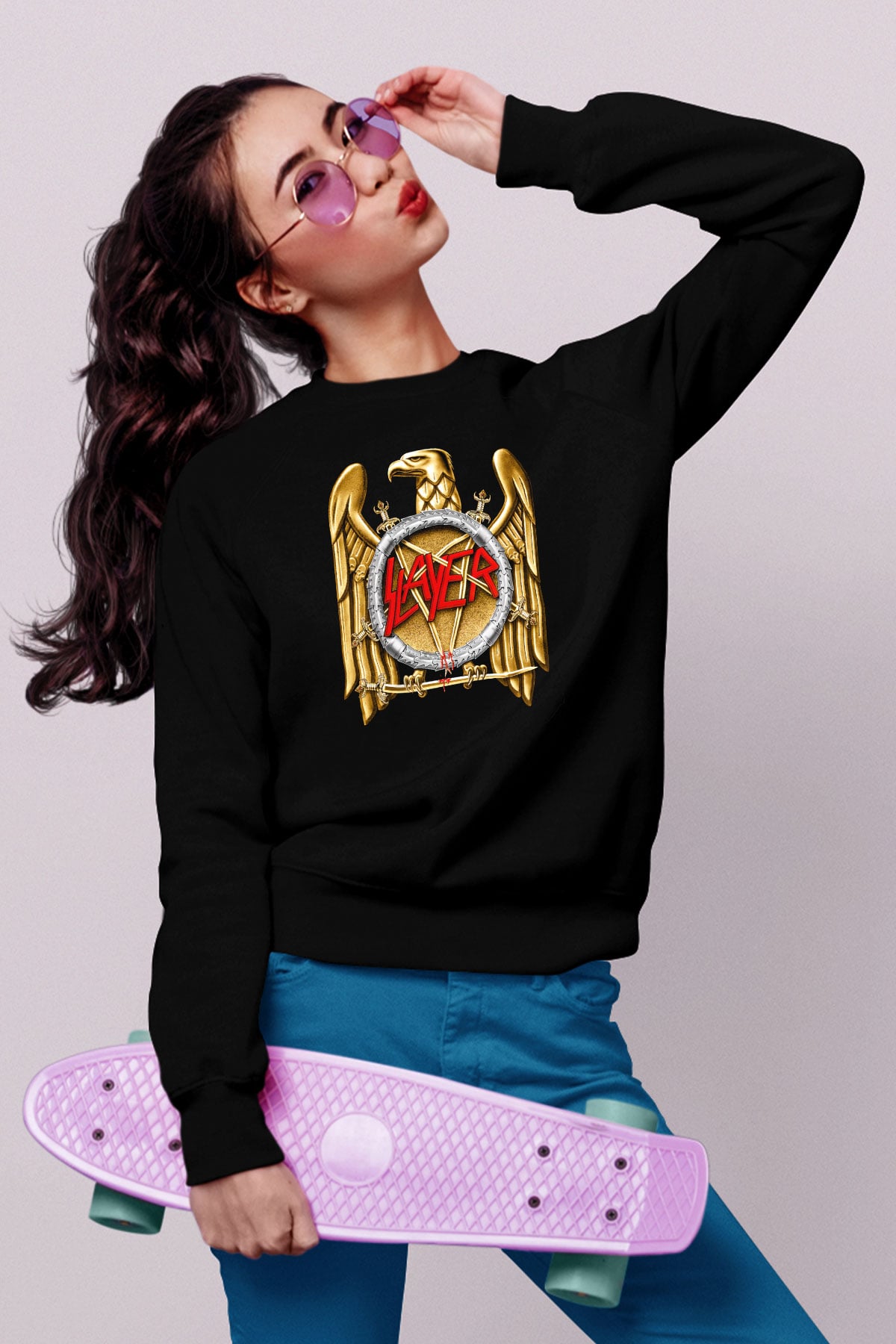 Slayer Siyah Unisex Sweatshirt
