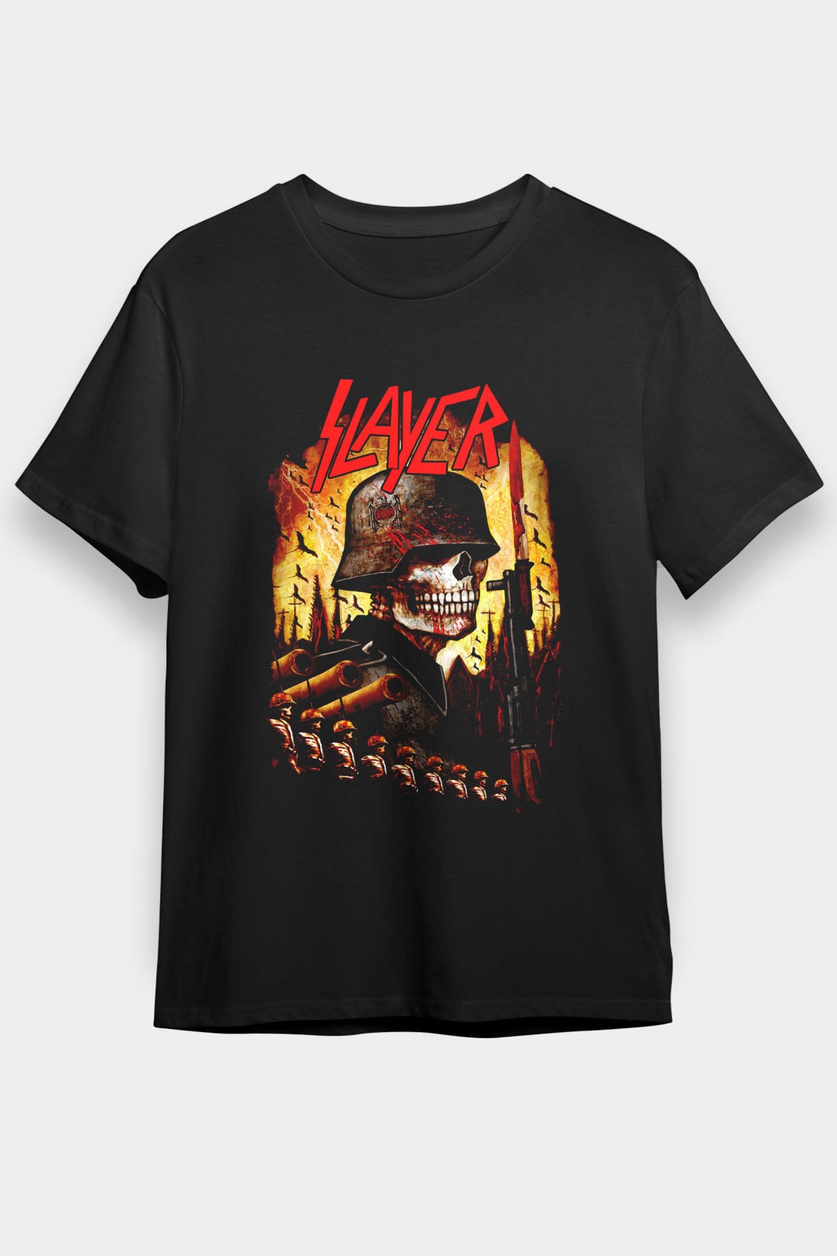 Slayer Siyah Unisex Tişört T-Shirt - Tişört Fabrikası