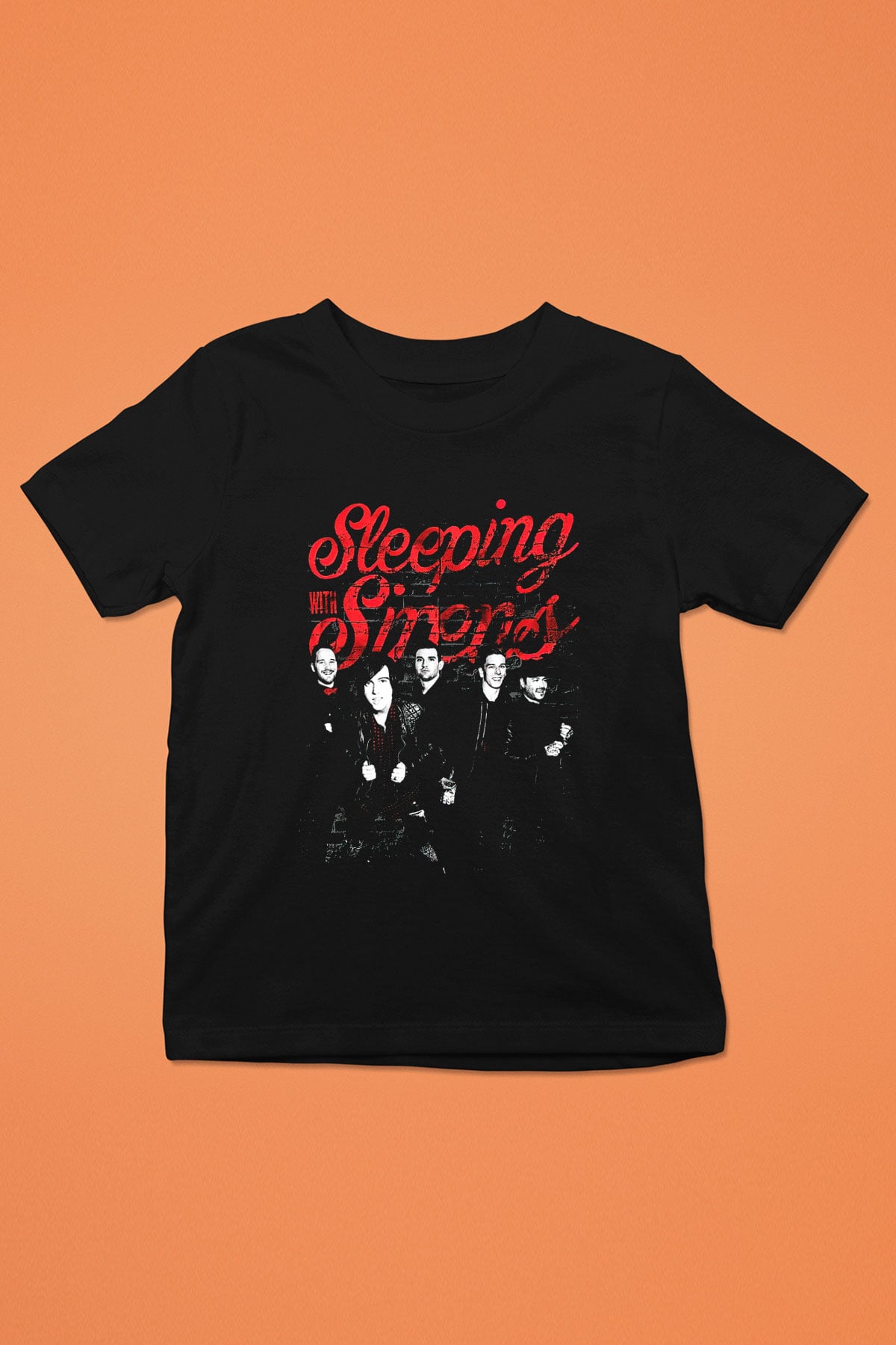 Sleeping with Sirens Baskılı Siyah Unisex Çocuk Tişört