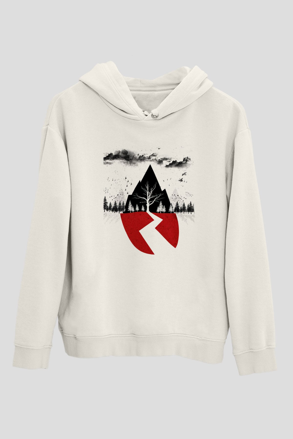 Sleeping with Sirens Beyaz Unisex Hoodie