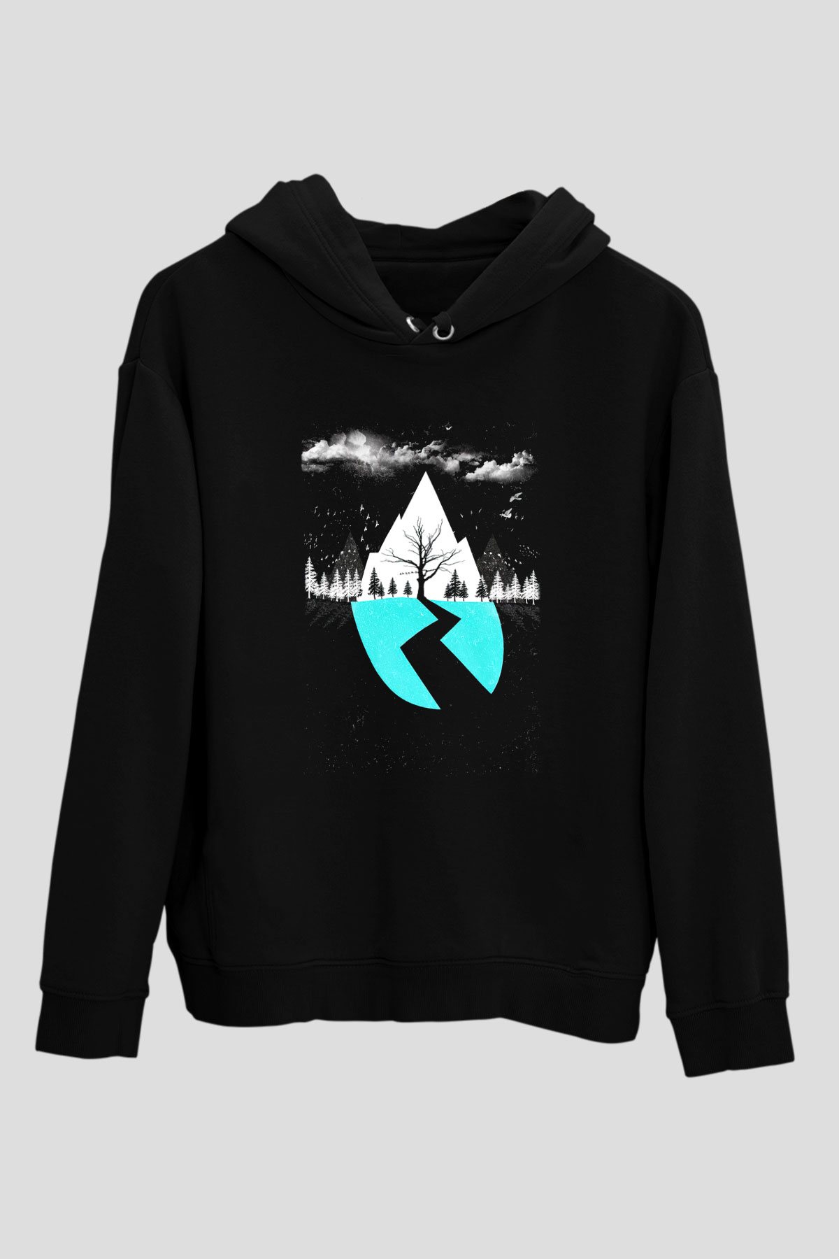 Sleeping with Sirens Siyah Unisex Kapşonlu Sweatshirt