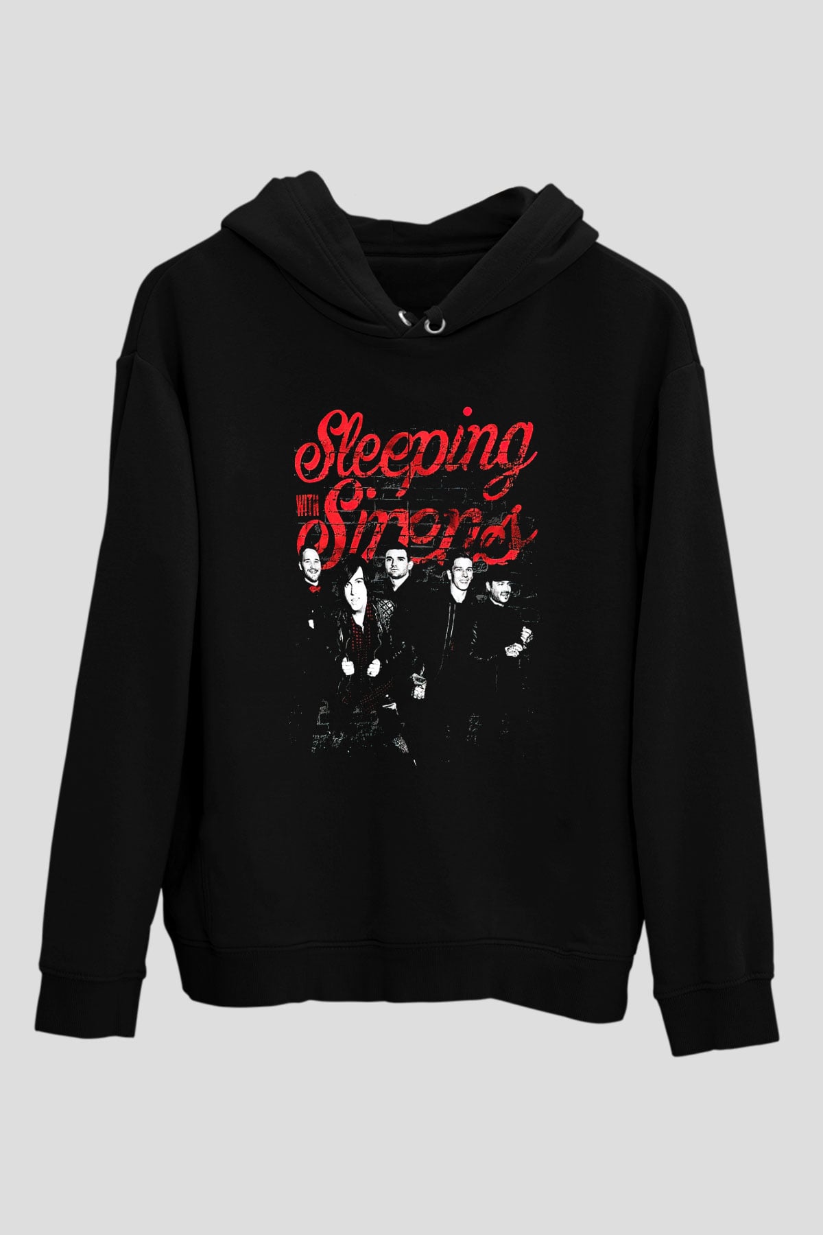 Sleeping with Sirens Siyah Unisex Kapşonlu Sweatshirt