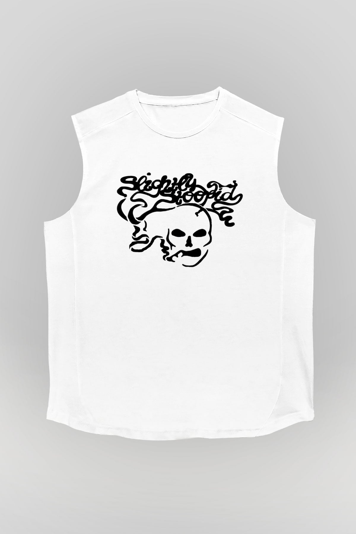 Slightly Stoopid Beyaz Unisex-Fabrikası Kolsuz Tişört