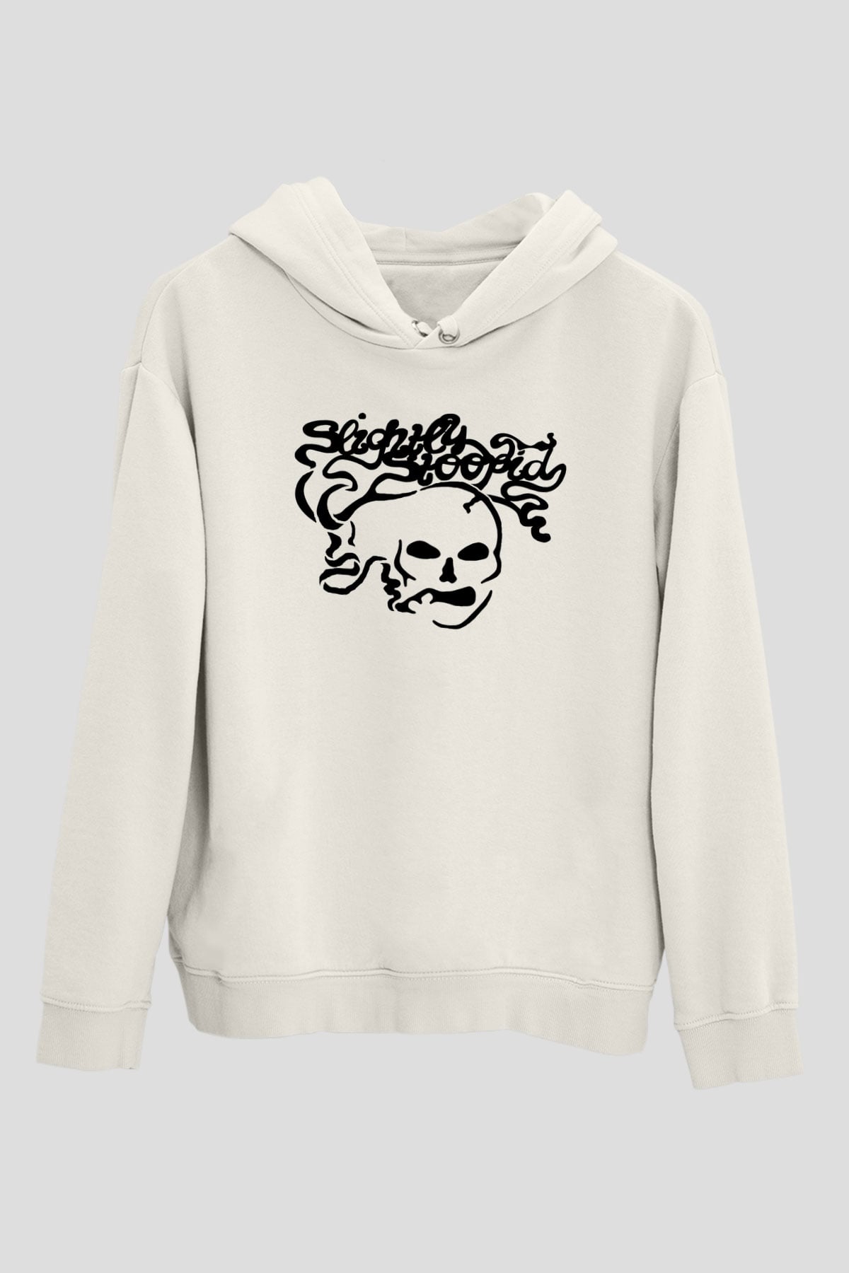 Slightly Stoopid Beyaz Unisex Kapüşonlu Sweatshirt