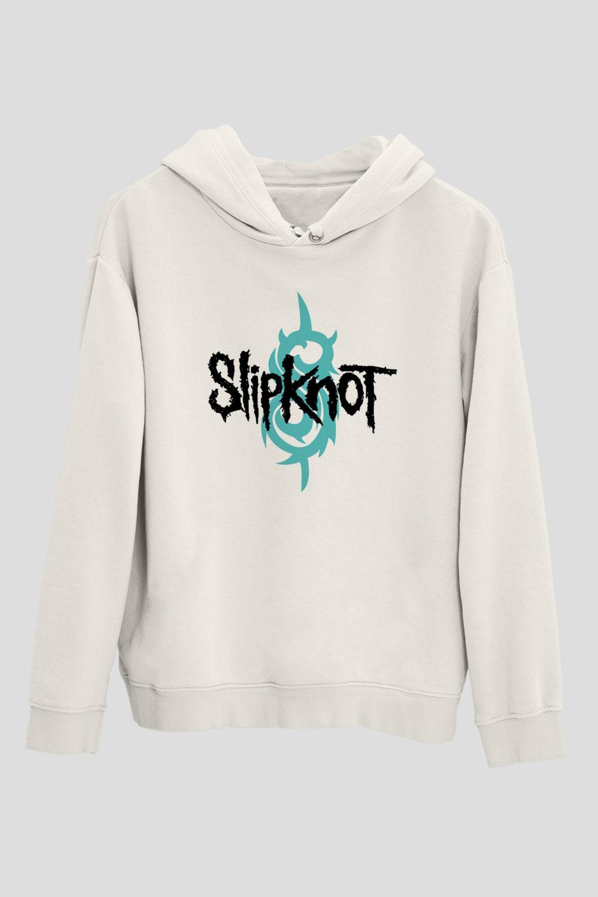 Slipknot Beyaz Unisex Kapşonlu Sweatshirt