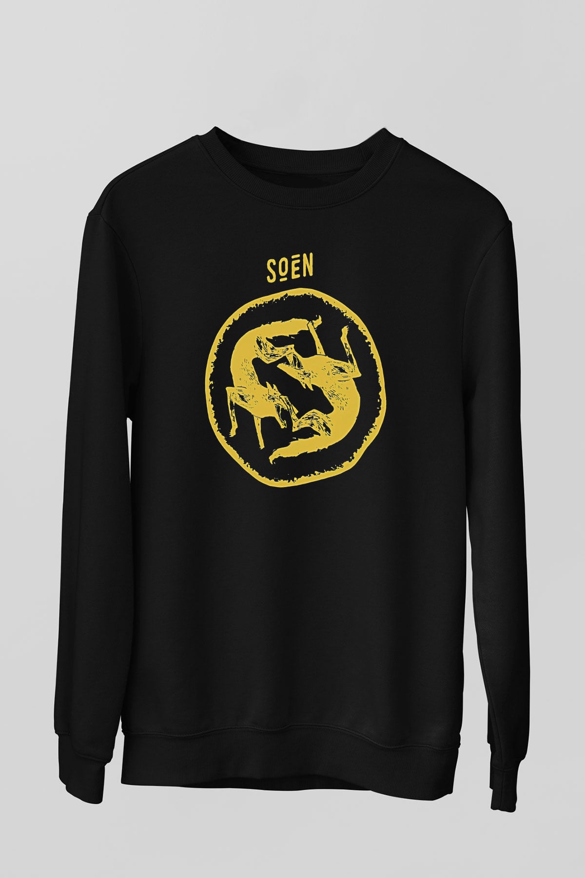 Slowdive Baskılı Unisex Siyah Sweatshirt