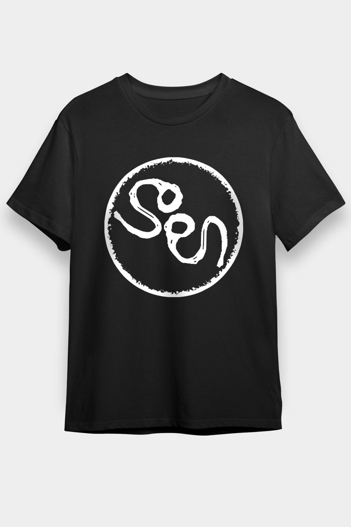 Slowdive Baskılı Unisex Siyah Tişört - Tshirt