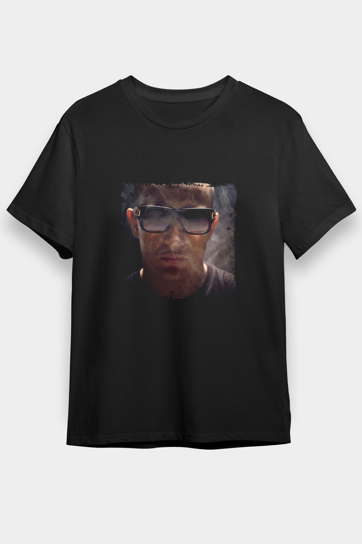 Snake Baskılı Unisex Siyah Tişört