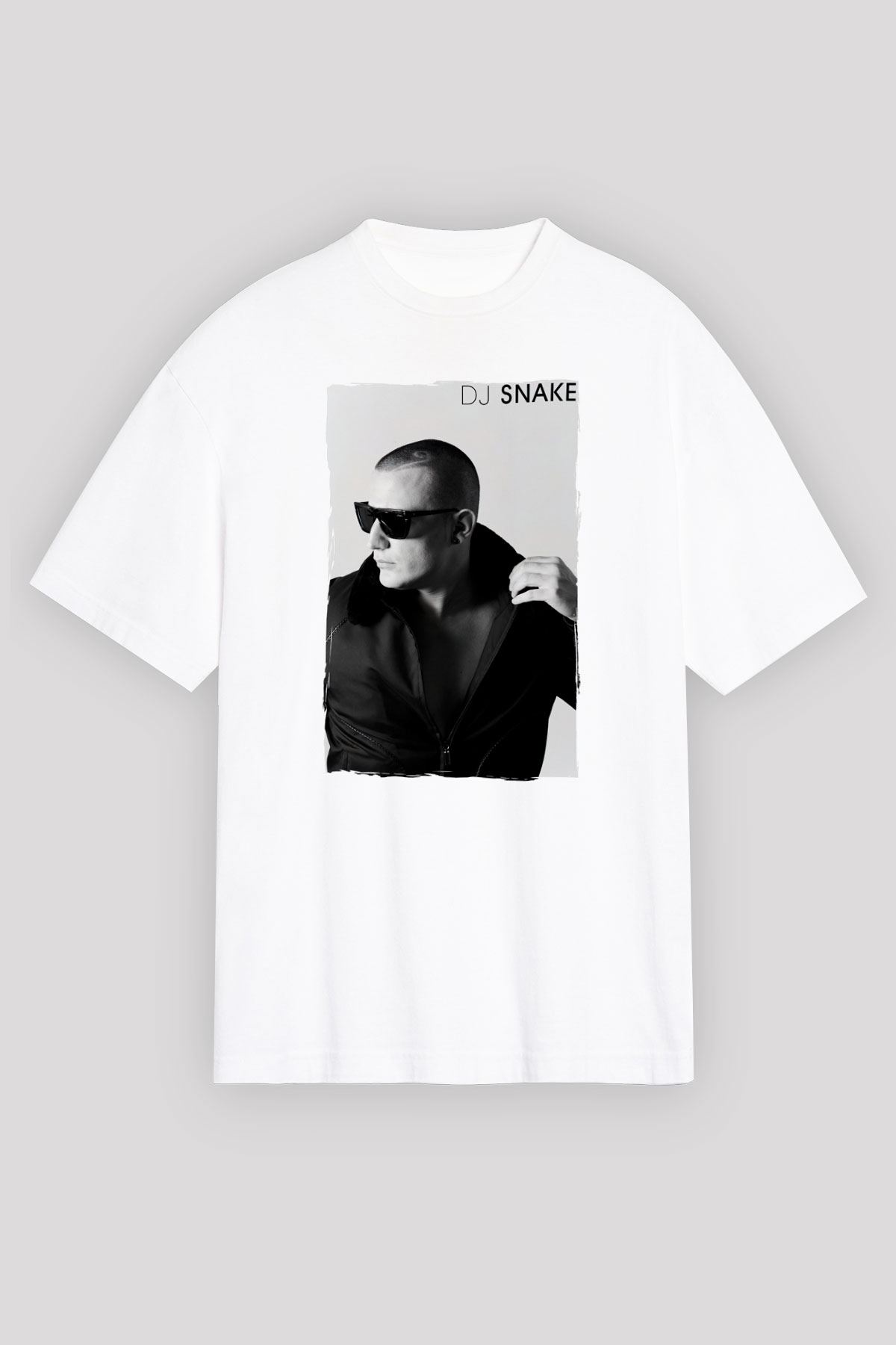 Snake Beyaz Unisex Tişört T-Shirt - TişörtFabrikası
