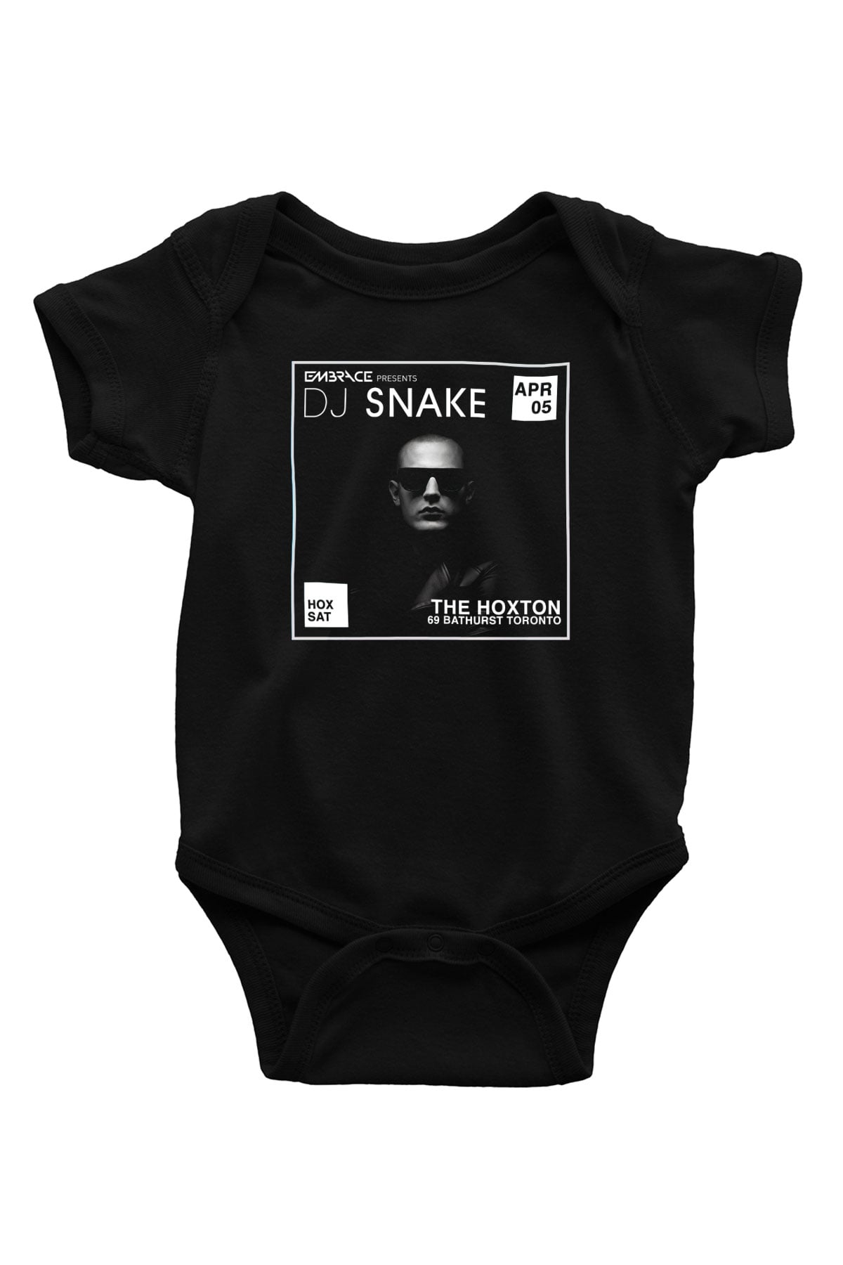 Snake Siyah Bebek Body - Zıbın