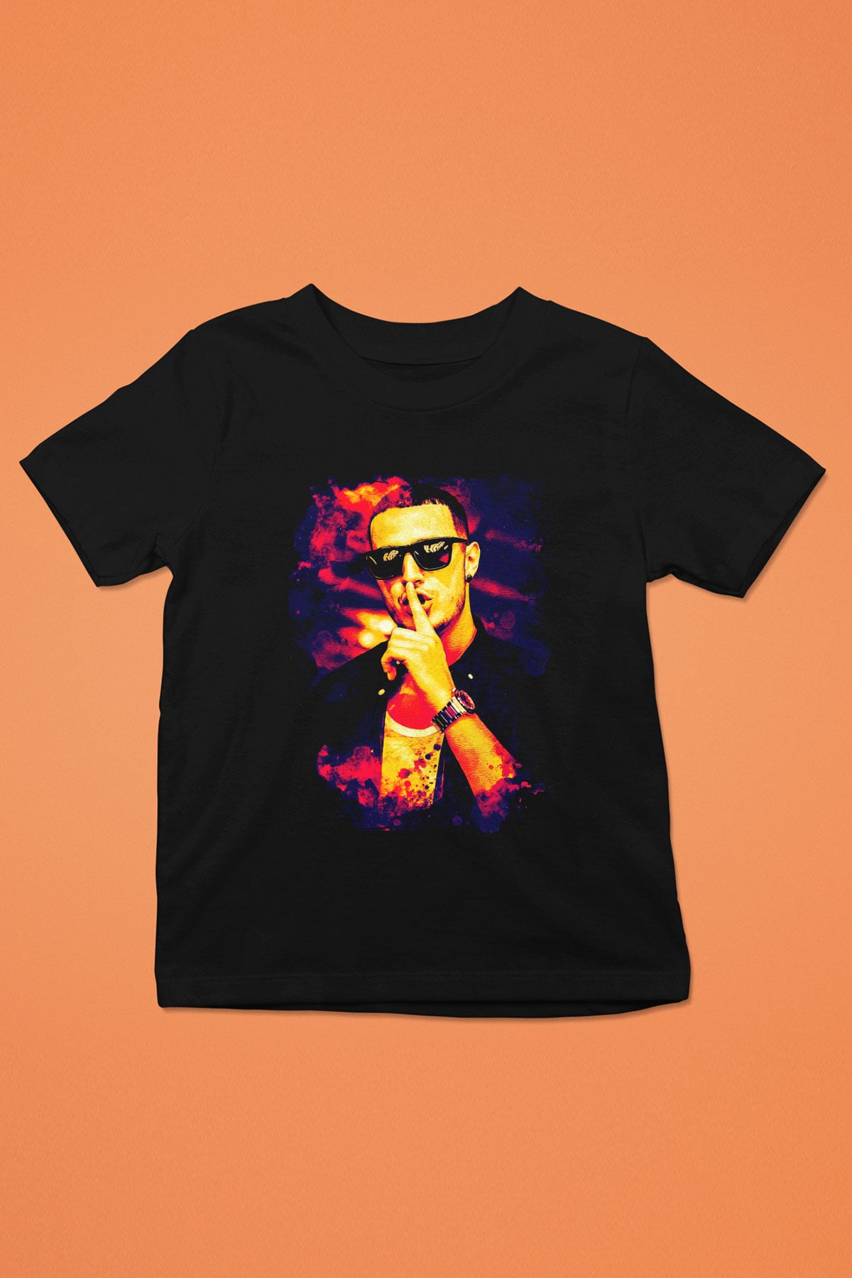 Snake Siyah Unisex Çocuk Tişört