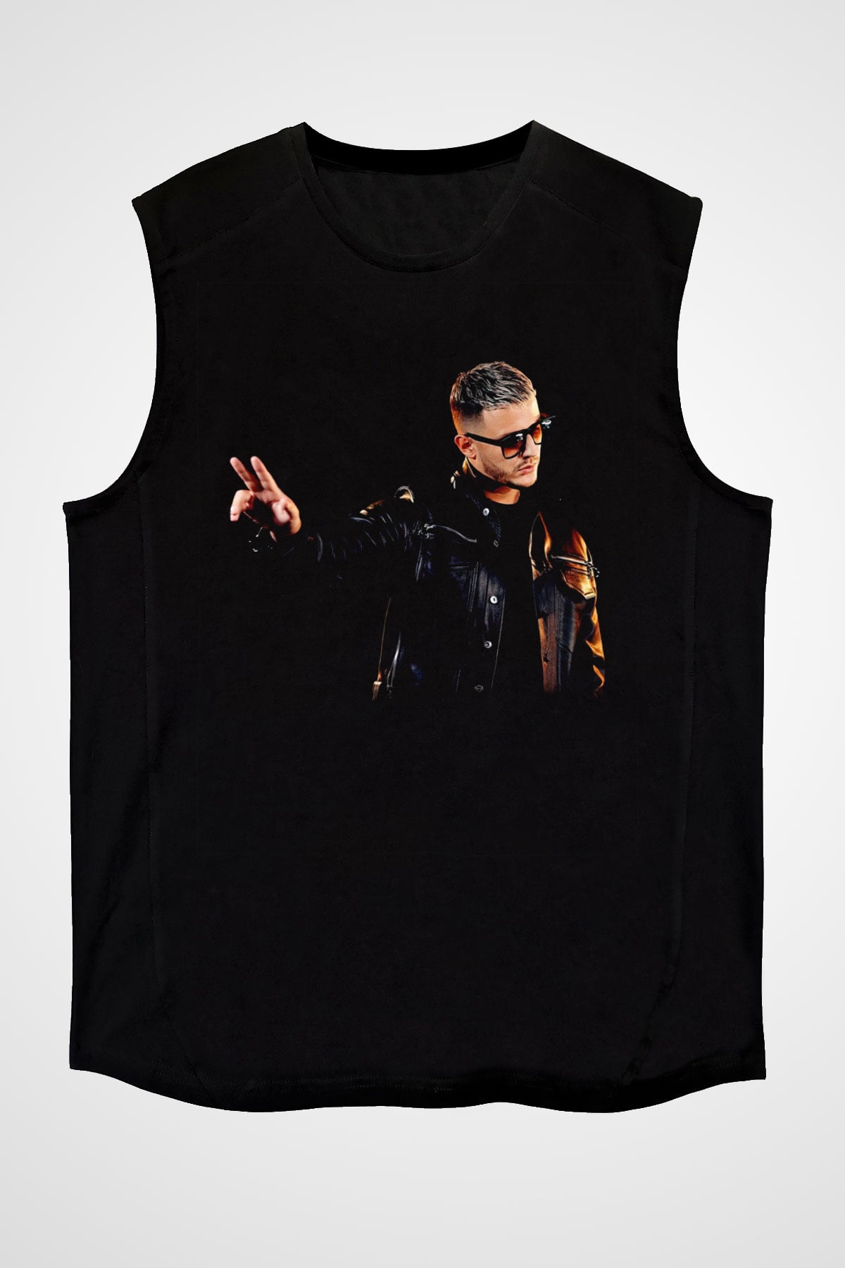 Snake Siyah Unisex Kolsuz Tişört