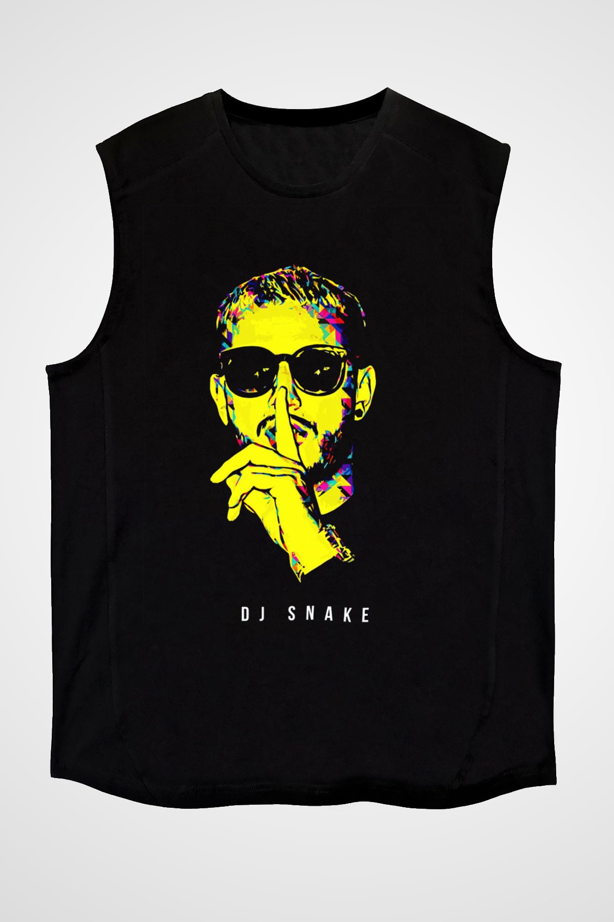 Snake Siyah Unisex Kolsuz Tişört