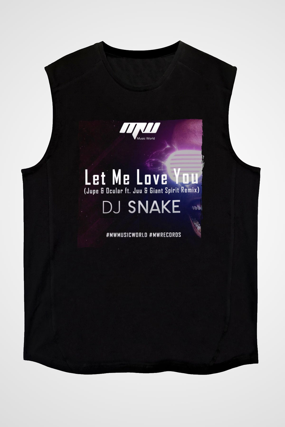 Snake Siyah Unisex Kolsuz Tişört