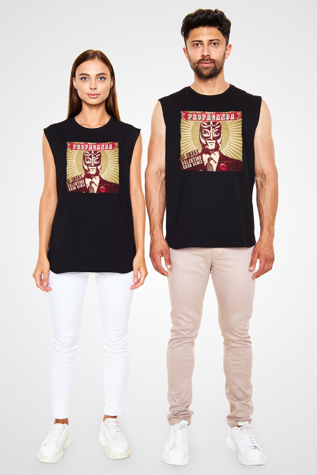 Snake Siyah Unisex Kolsuz Tişört