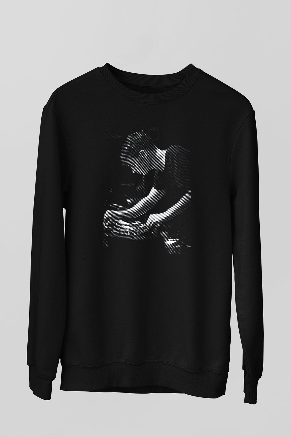 Snake Siyah Unisex Sweatshirt