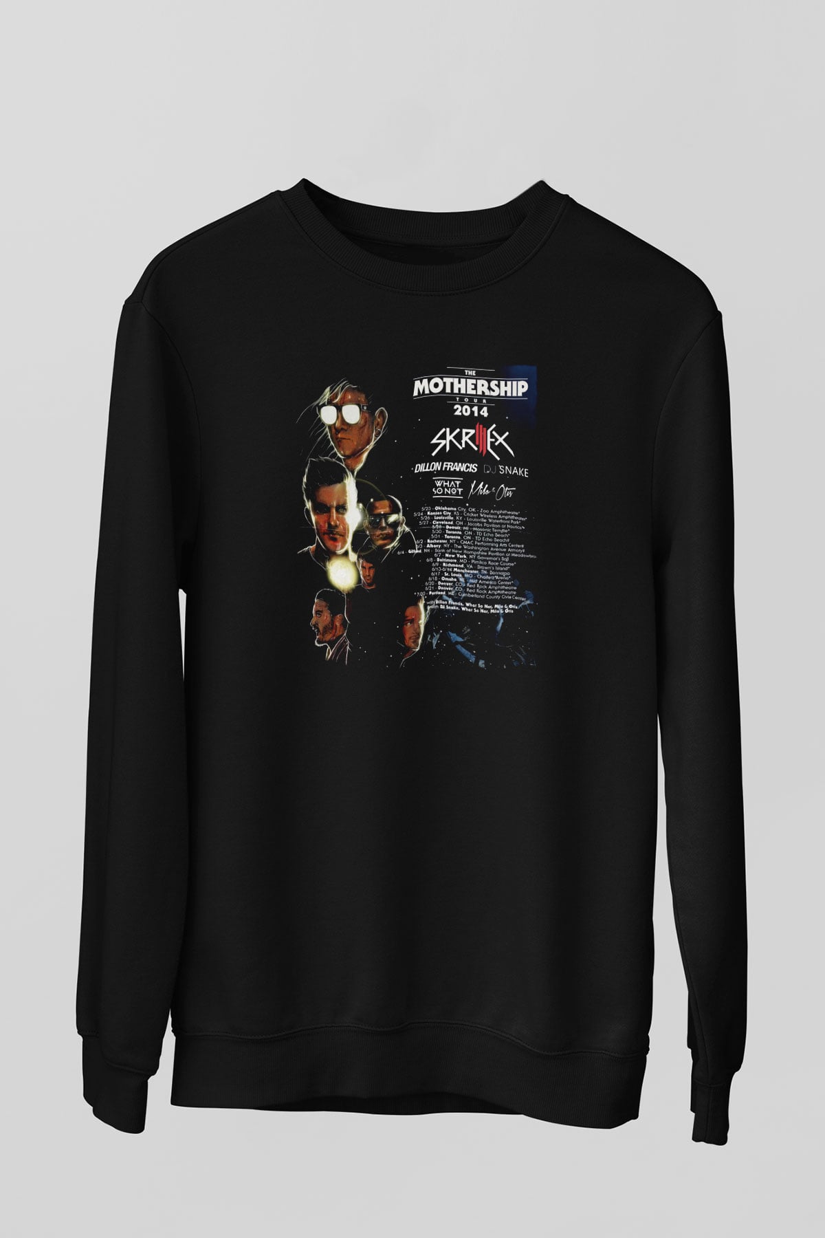 Snake Siyah Unisex Sweatshirt