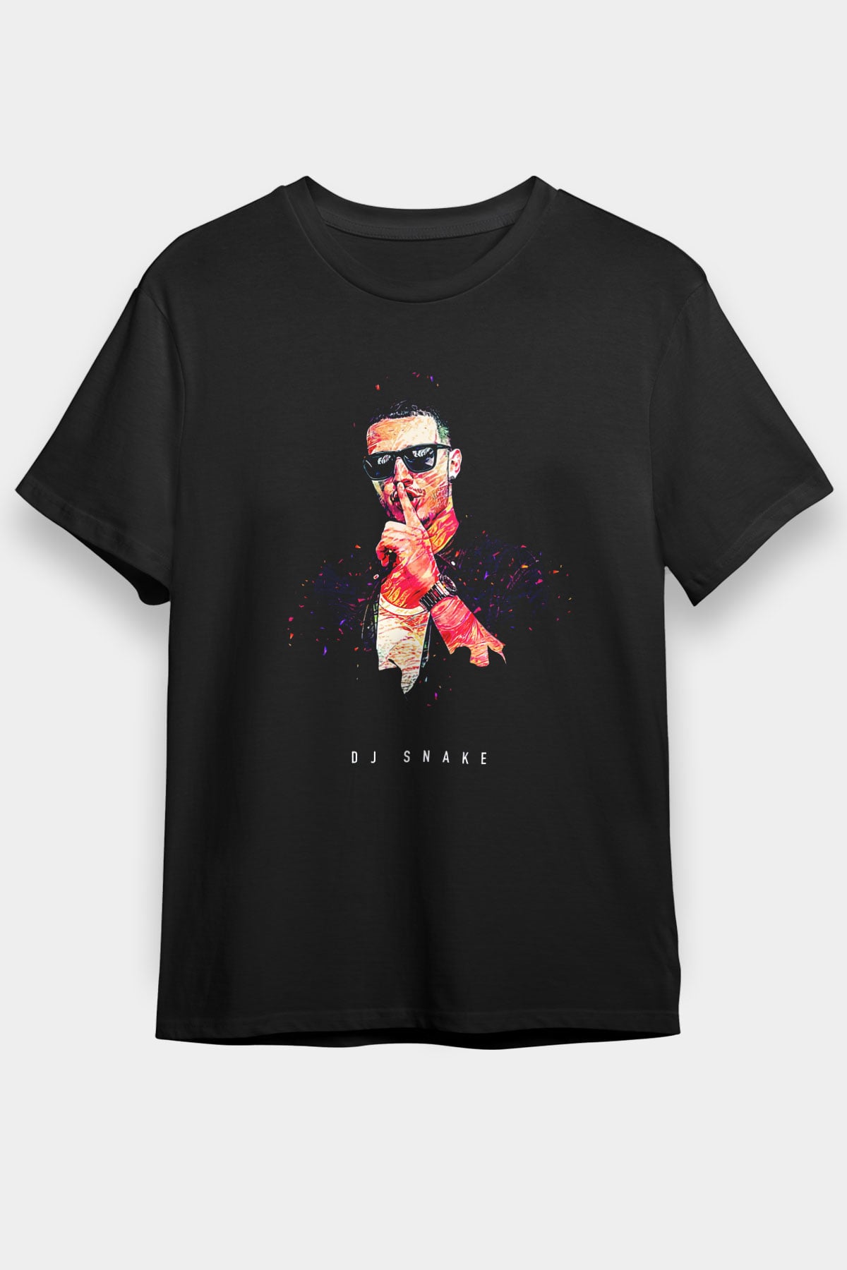 Snake Siyah Unisex Tişört T-Shirt - TişörtFabrikası