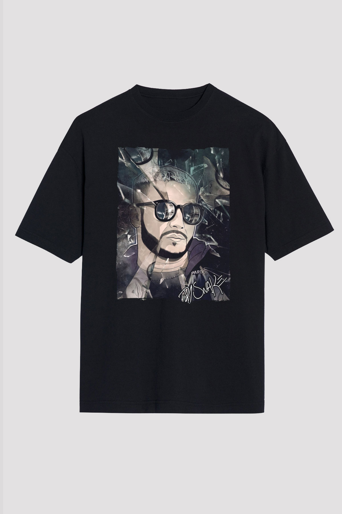 Snake Siyah Unisex Tişört T-Shirt - TişörtFabrikası