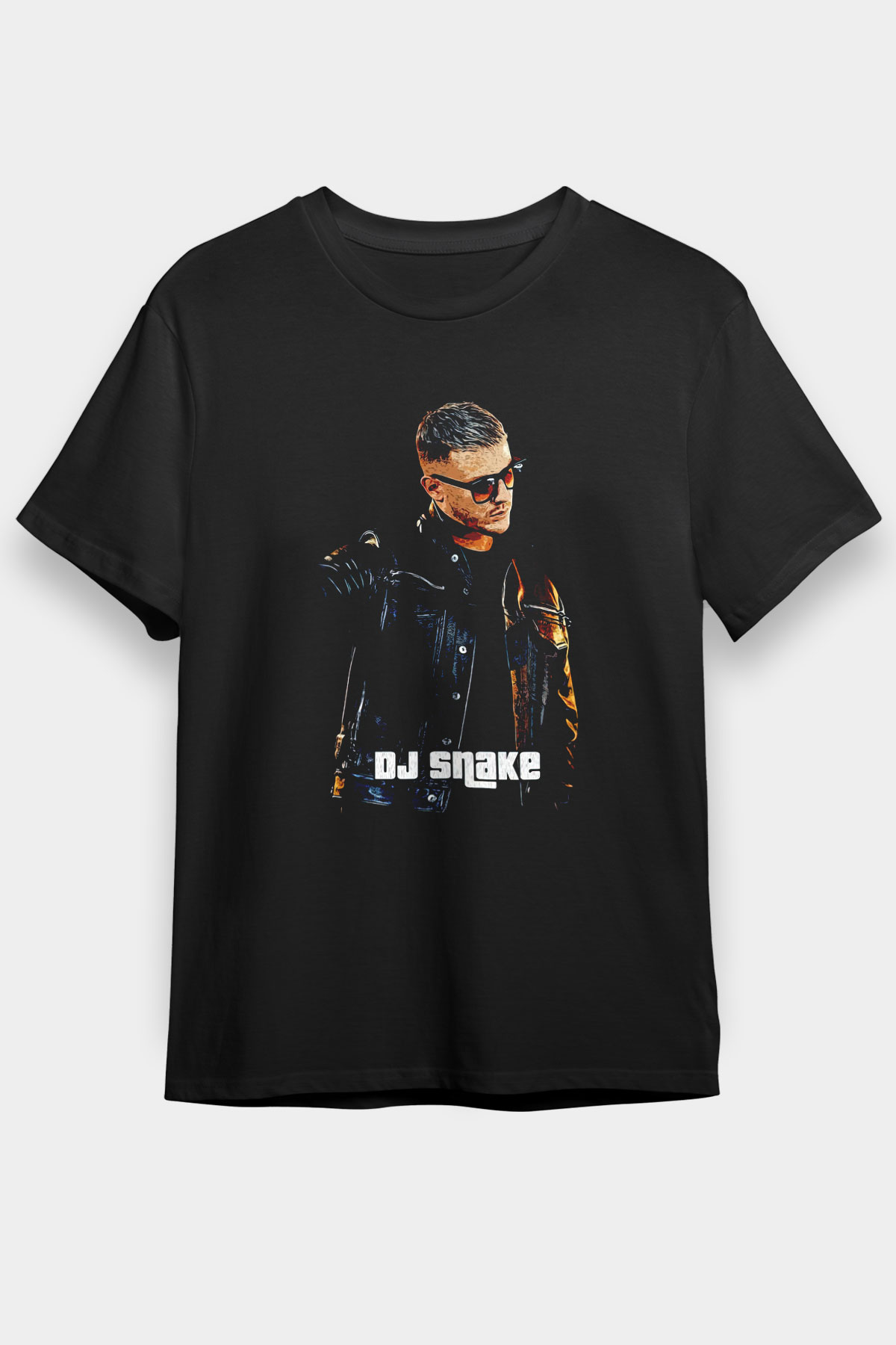 Snake Siyah Unisex Tişört T-Shirt - TişörtFabrikası