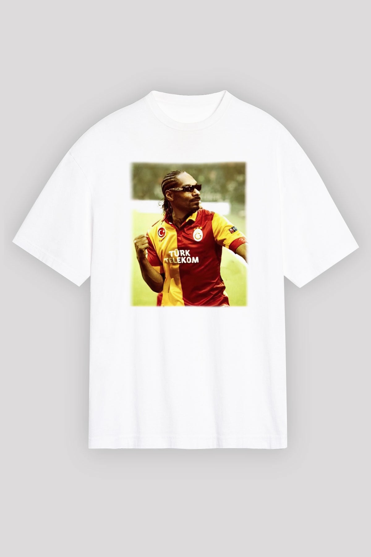 Snoop Dogg Beyaz Unisex Oversize Tişört T-Shirt