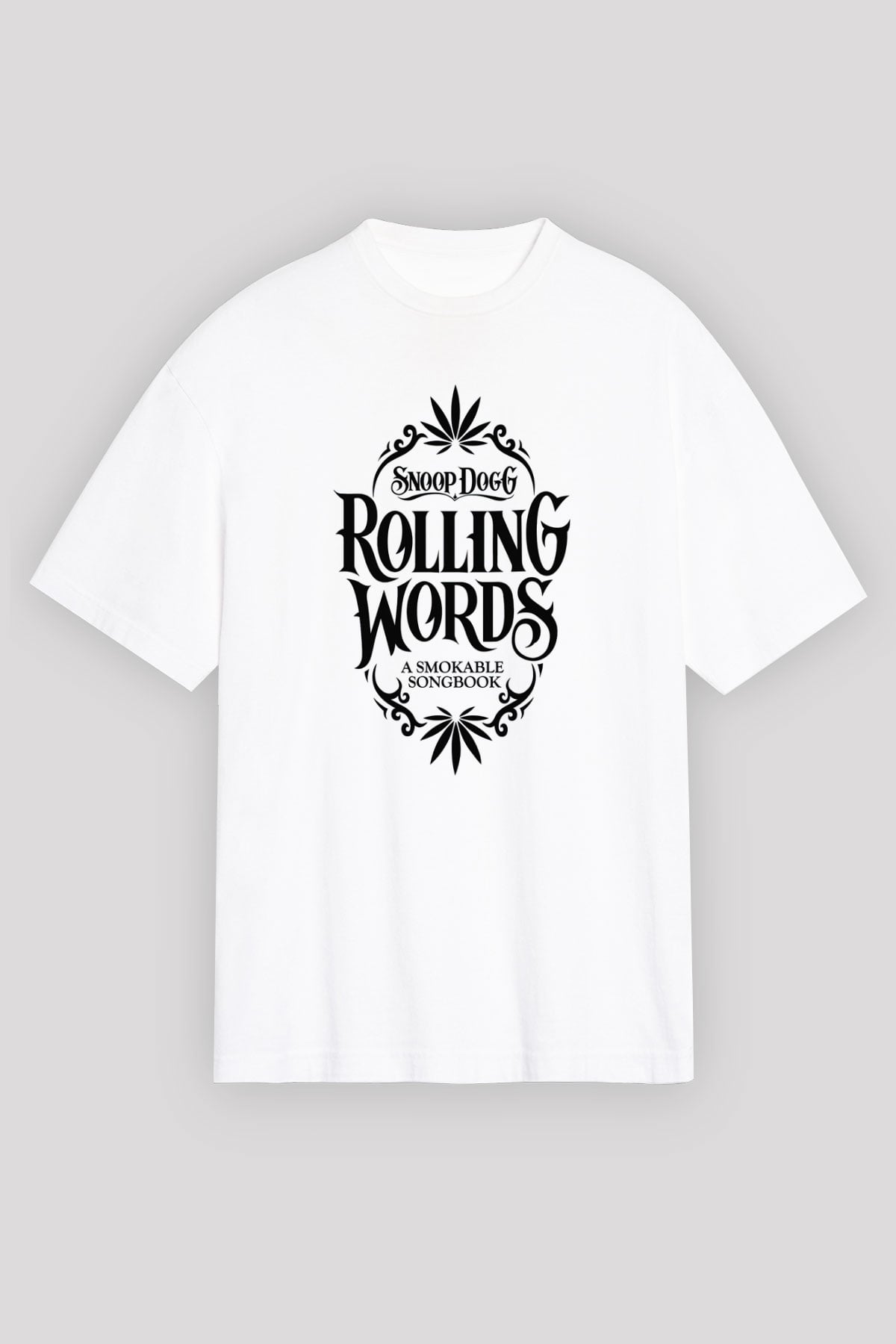 Snoop Dogg Beyaz Unisex Oversize Tişört T-Shirt