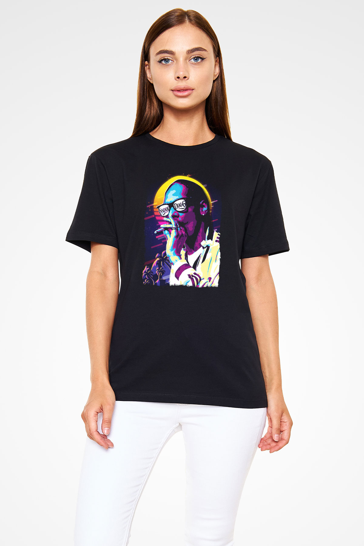 Snoop Dogg Siyah Unisex Tişört T-Shirt - Tişört Fabrikası
