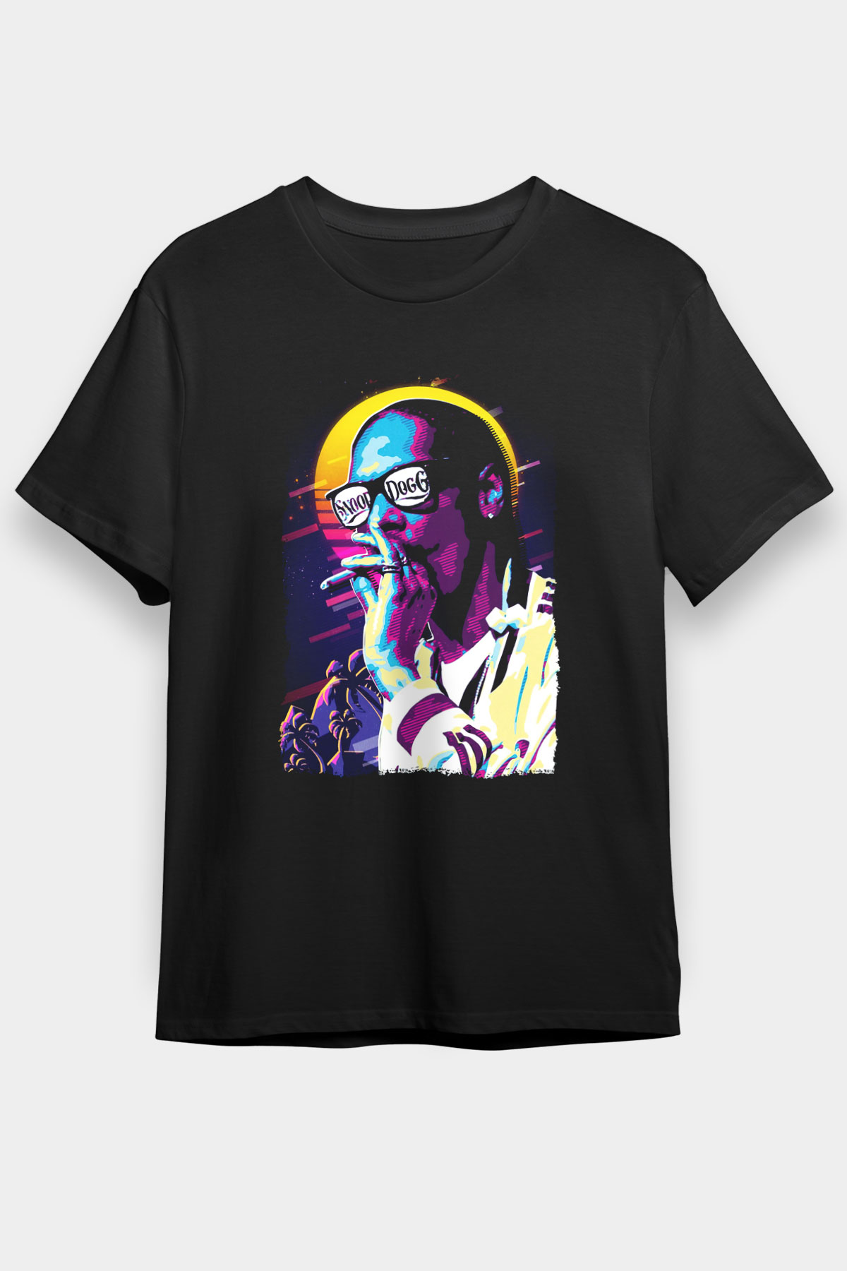Snoop Dogg Siyah Unisex Tişört T-Shirt - Tişört Fabrikası