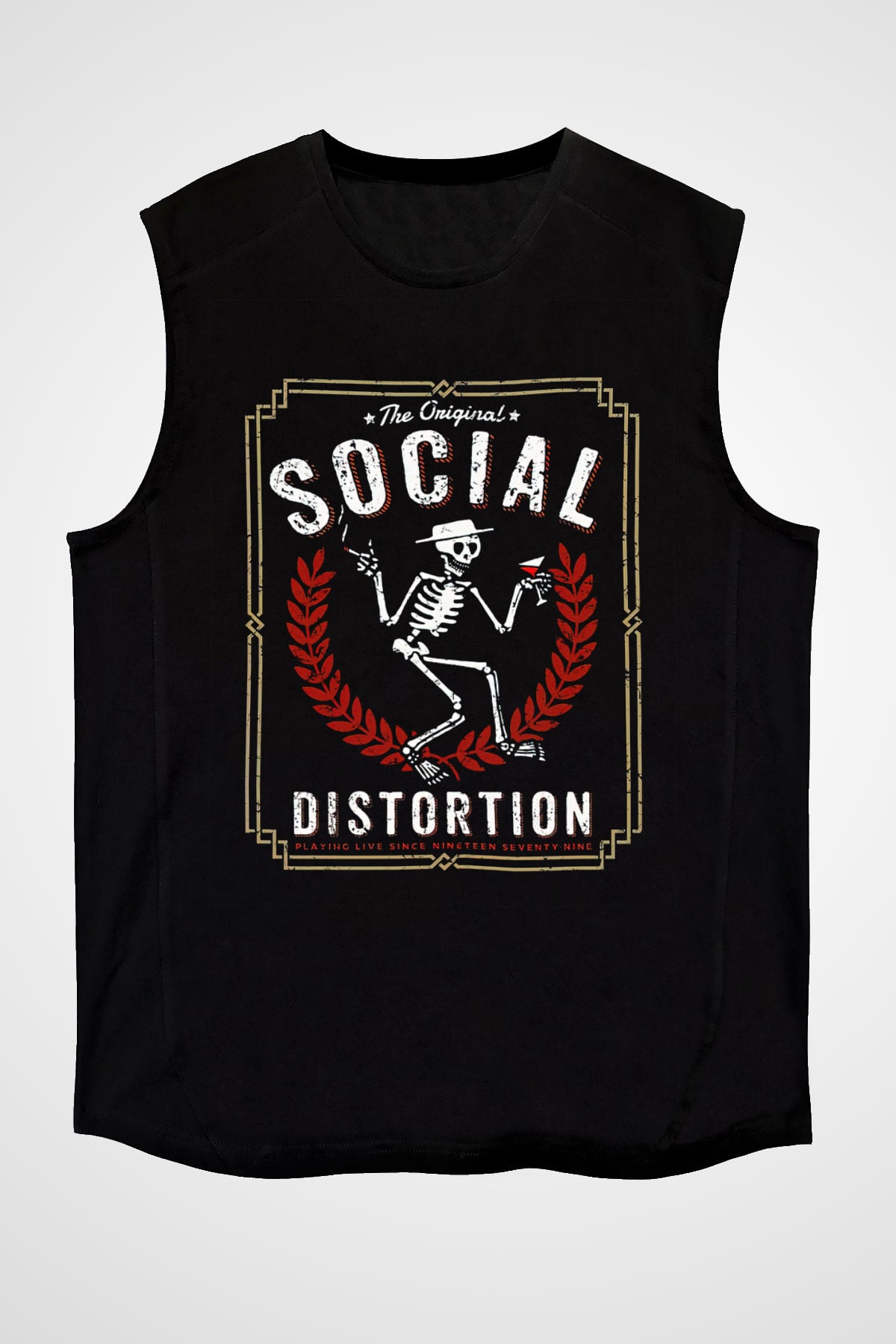Social Distortion Siyah Unisex Kolsuz Tişört