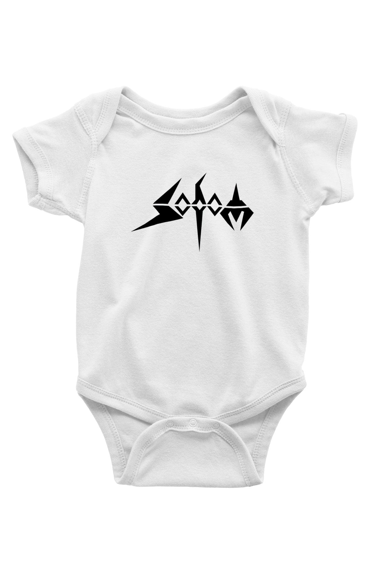 Sodom Baskılı Beyaz Unisex Bebek Body - Zıbın