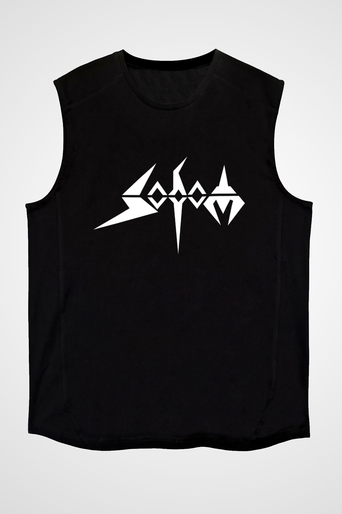 Sodom Siyah Unisex Kolsuz Tişört