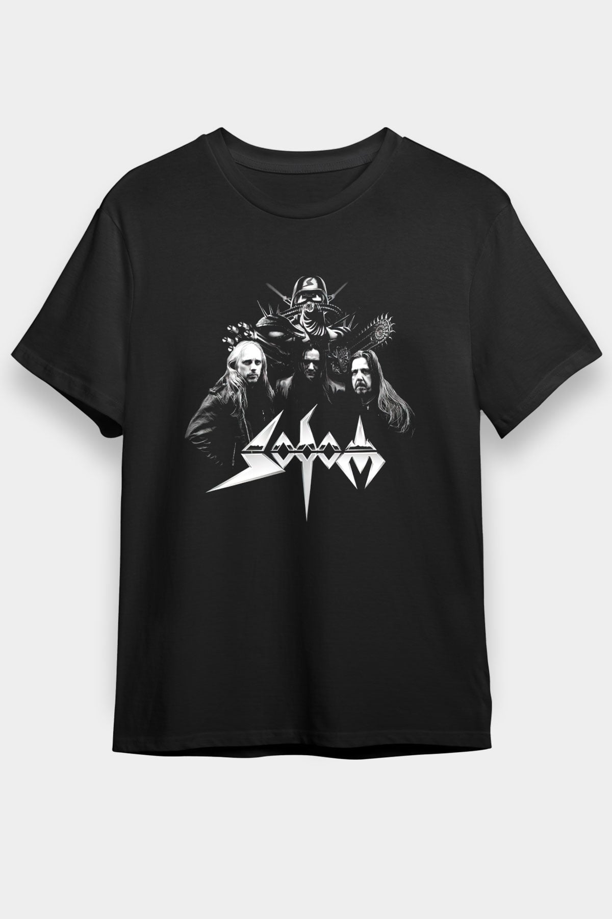 Sodom Siyah Unisex Tişört T-Shirt - Tişört Fabrikası