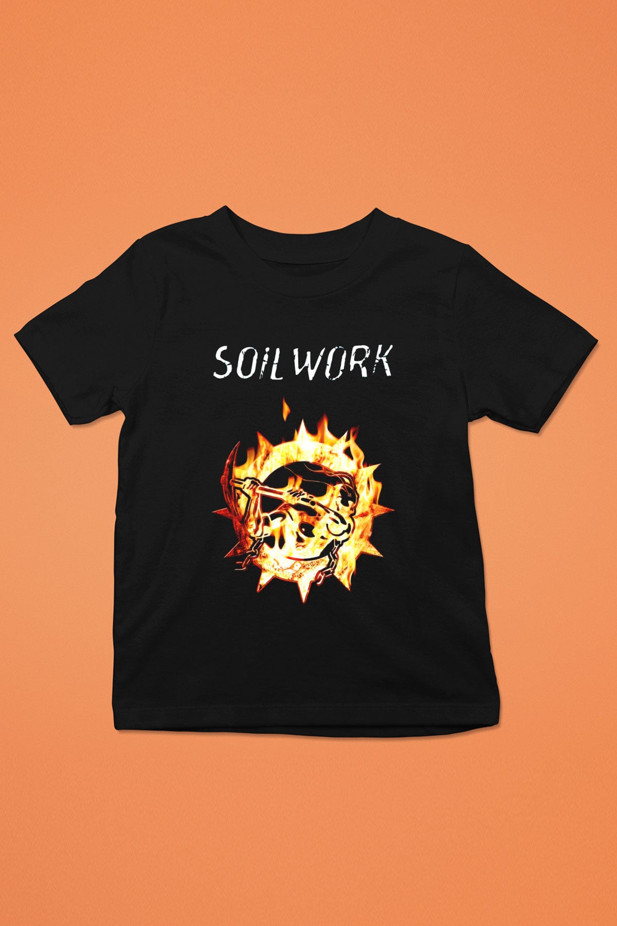 Soilwork Baskılı Siyah Unisex Çocuk Tişört
