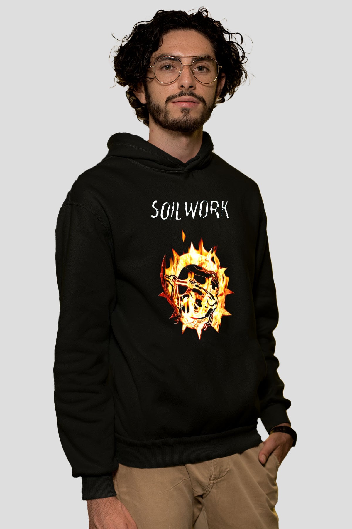 Soilwork Siyah Unisex Kapşonlu Sweatshirt
