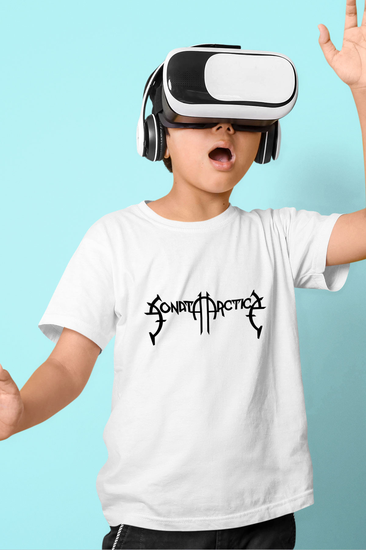 Sonata Arctica Baskılı Beyaz Unisex Çocuk Tişört