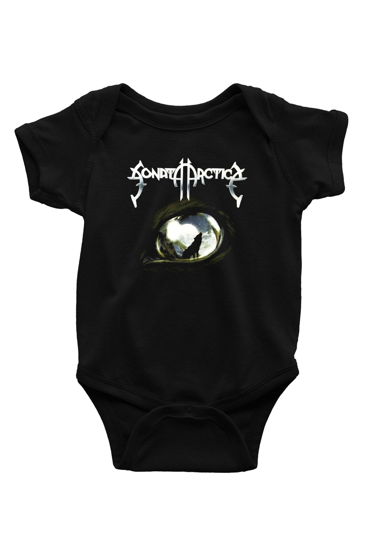 Sonata Arctica Baskılı Siyah Bebek Body - Zıbın