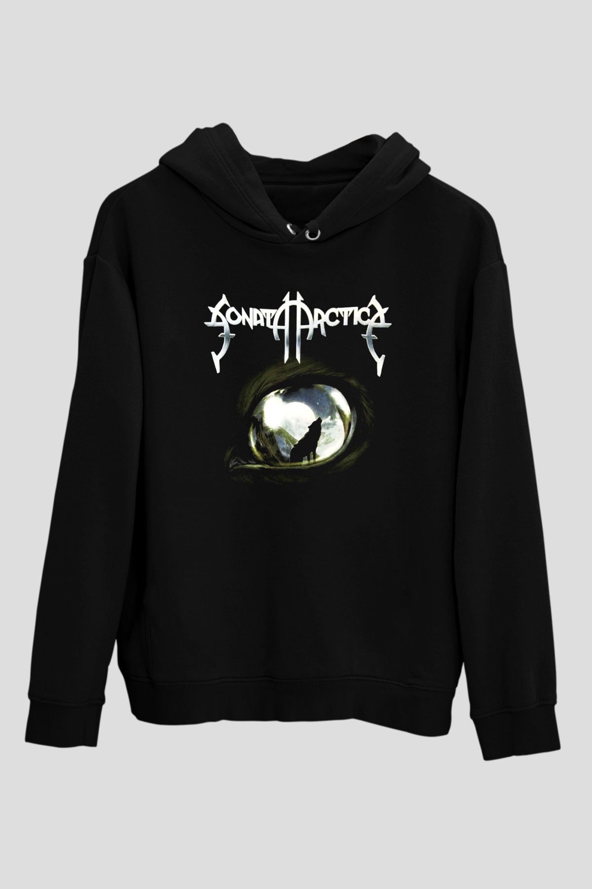 Sonata Arctica Siyah Unisex Kapşonlu Sweatshirt