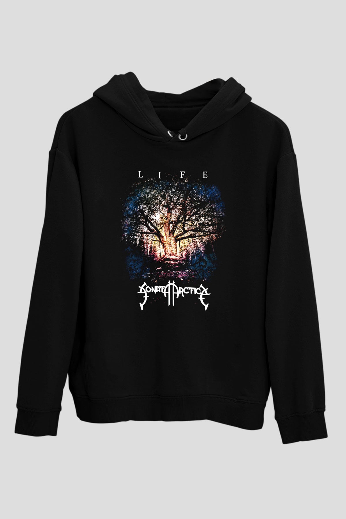 Sonata Arctica Siyah Unisex Kapşonlu Sweatshirt