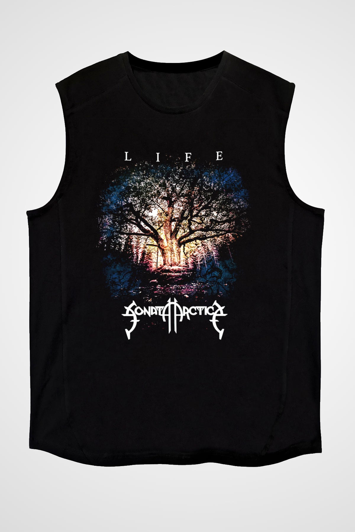 Sonata Arctica Siyah Unisex Kolsuz Tişört