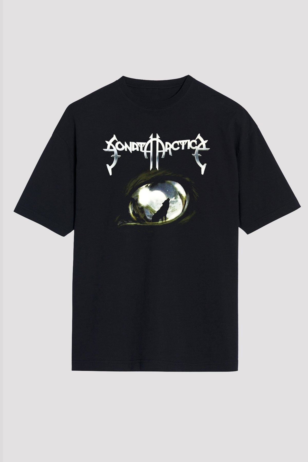 Sonata Arctica Siyah Unisex Oversize Tişört T-Shirt