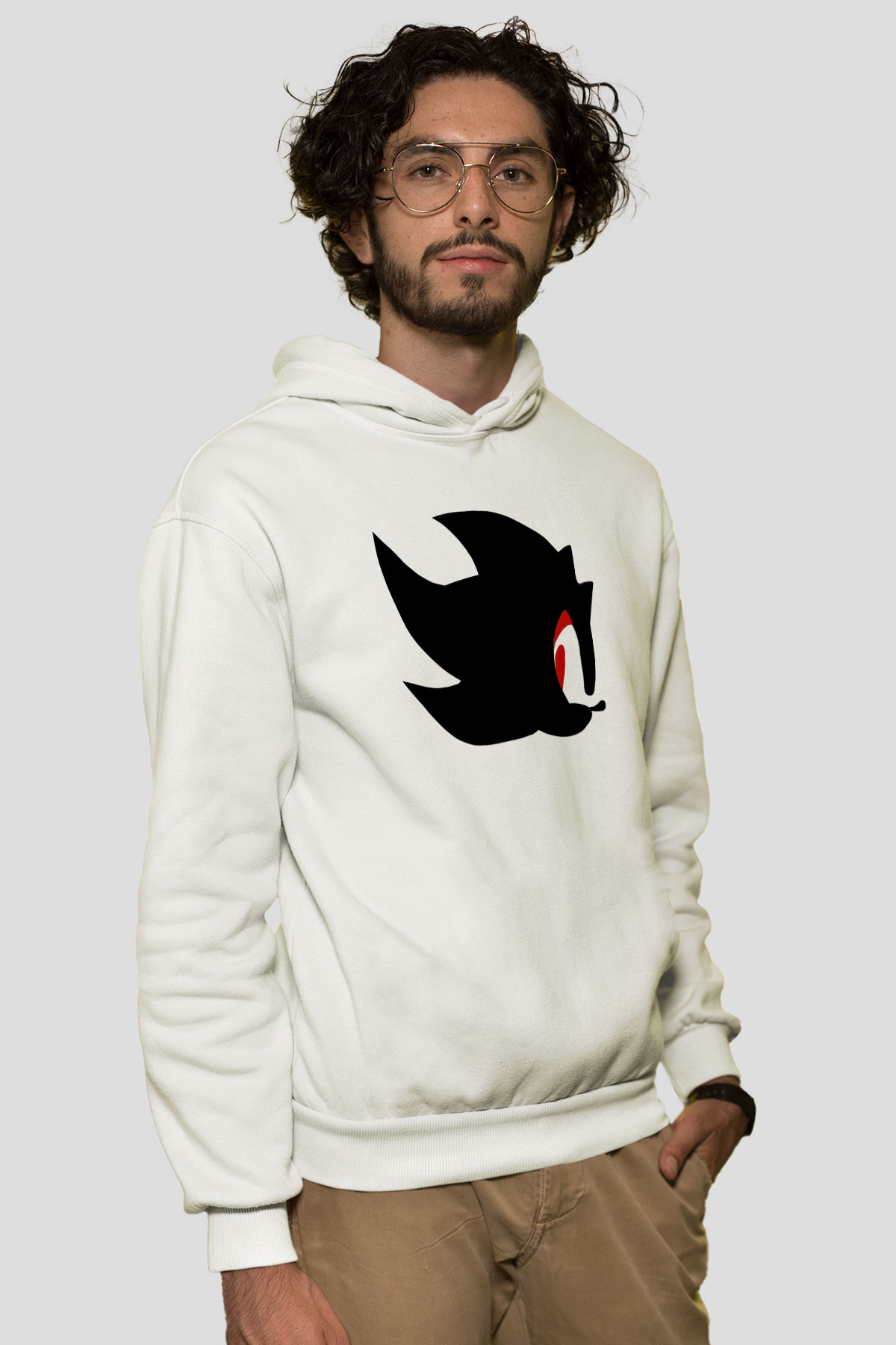Sonic the Hedgehog Beyaz Unisex Hoodie