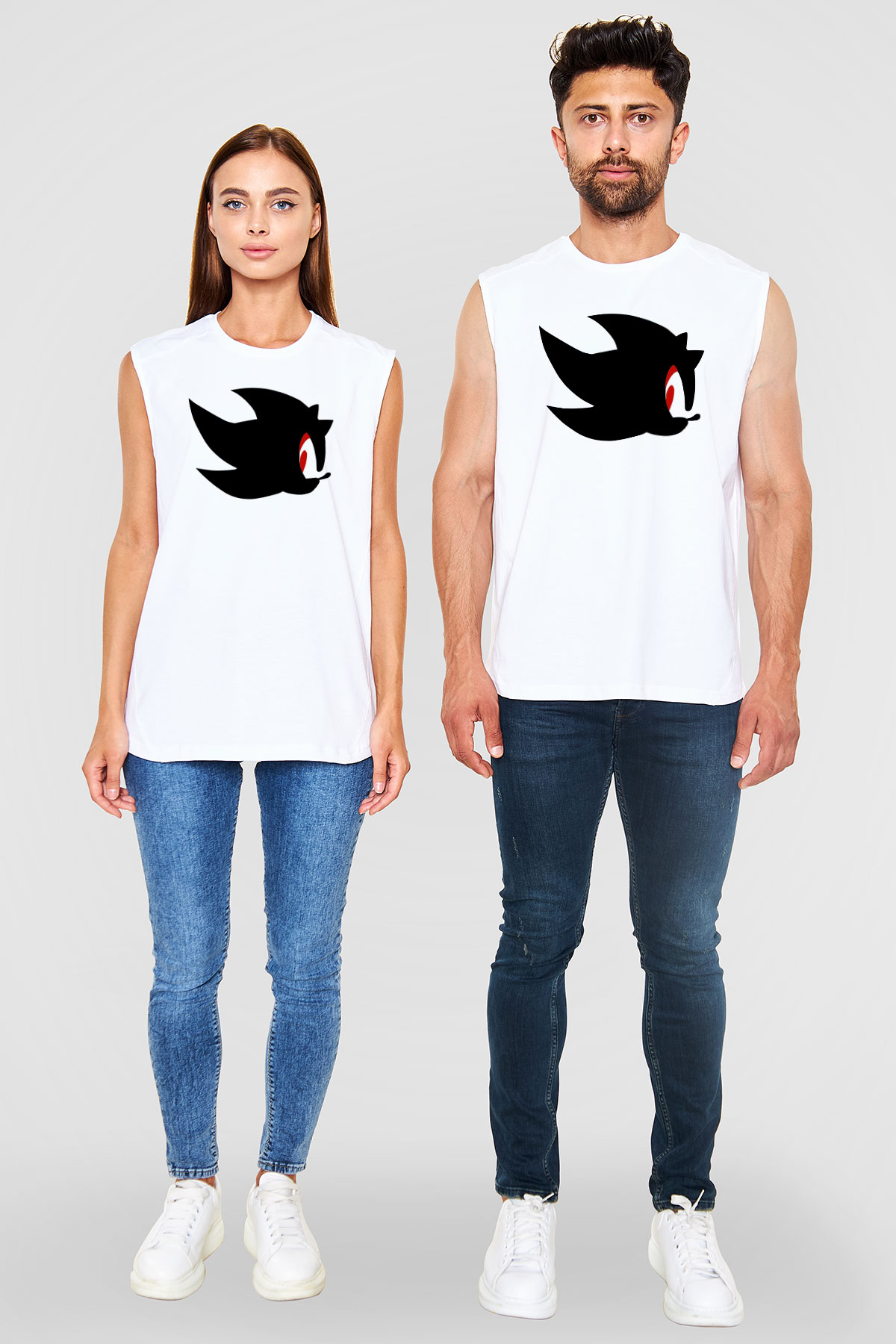 Sonic the Hedgehog Beyaz Unisex Kolsuz Tişört