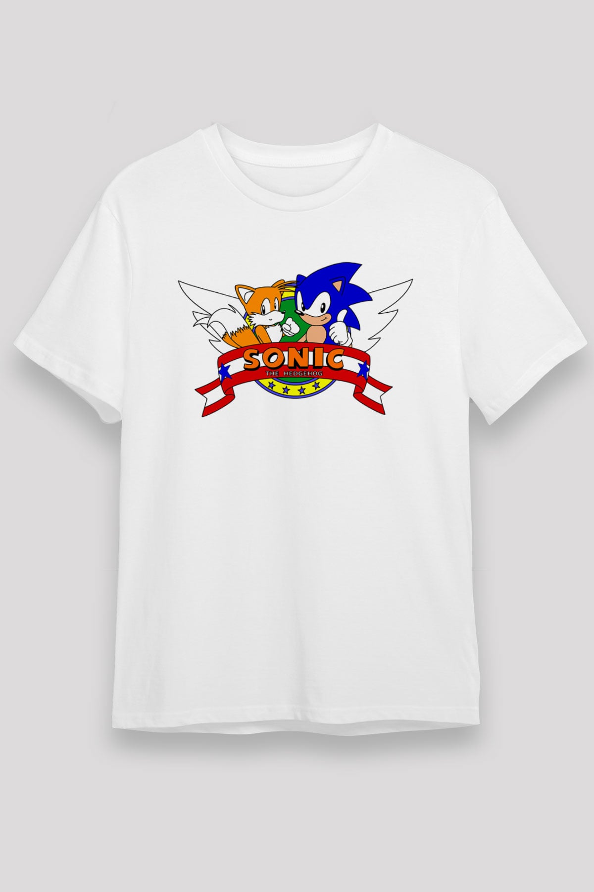 Sonic the Hedgehog Beyaz Unisex Tişört T-Shirt