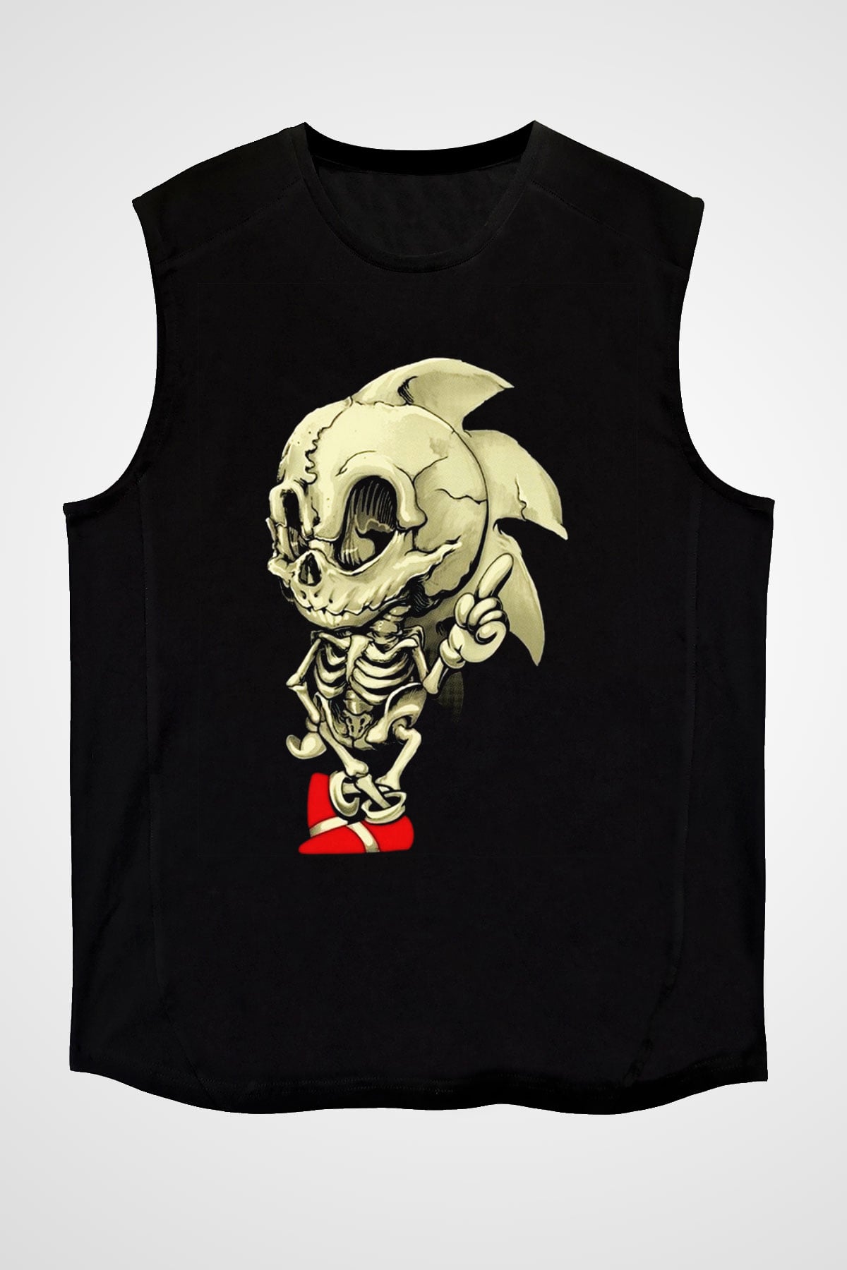 Sonic the Hedgehog Siyah Unisex Kolsuz Tişört
