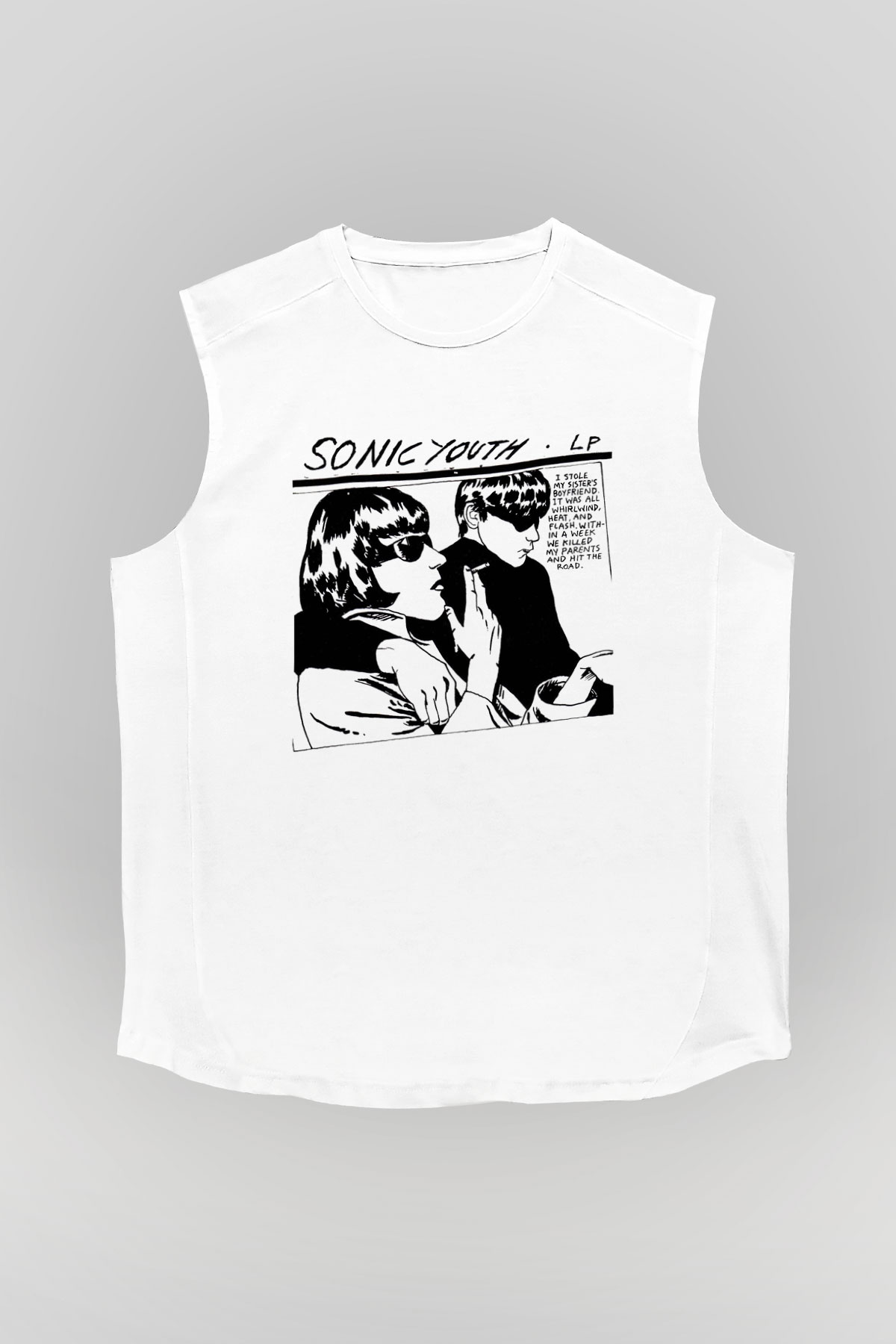 Sonic Youth Beyaz Unisex Kolsuz Tişört